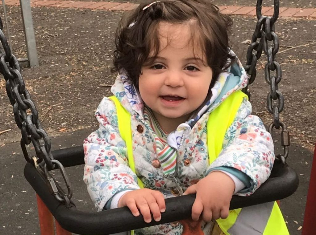 child on swing child on swing